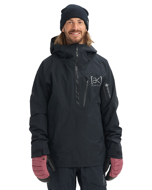 Burton [ak]® Gore Tex Velocity Anorak Jacket - True Black Snow Jackets - Trojan Wake Ski Snow