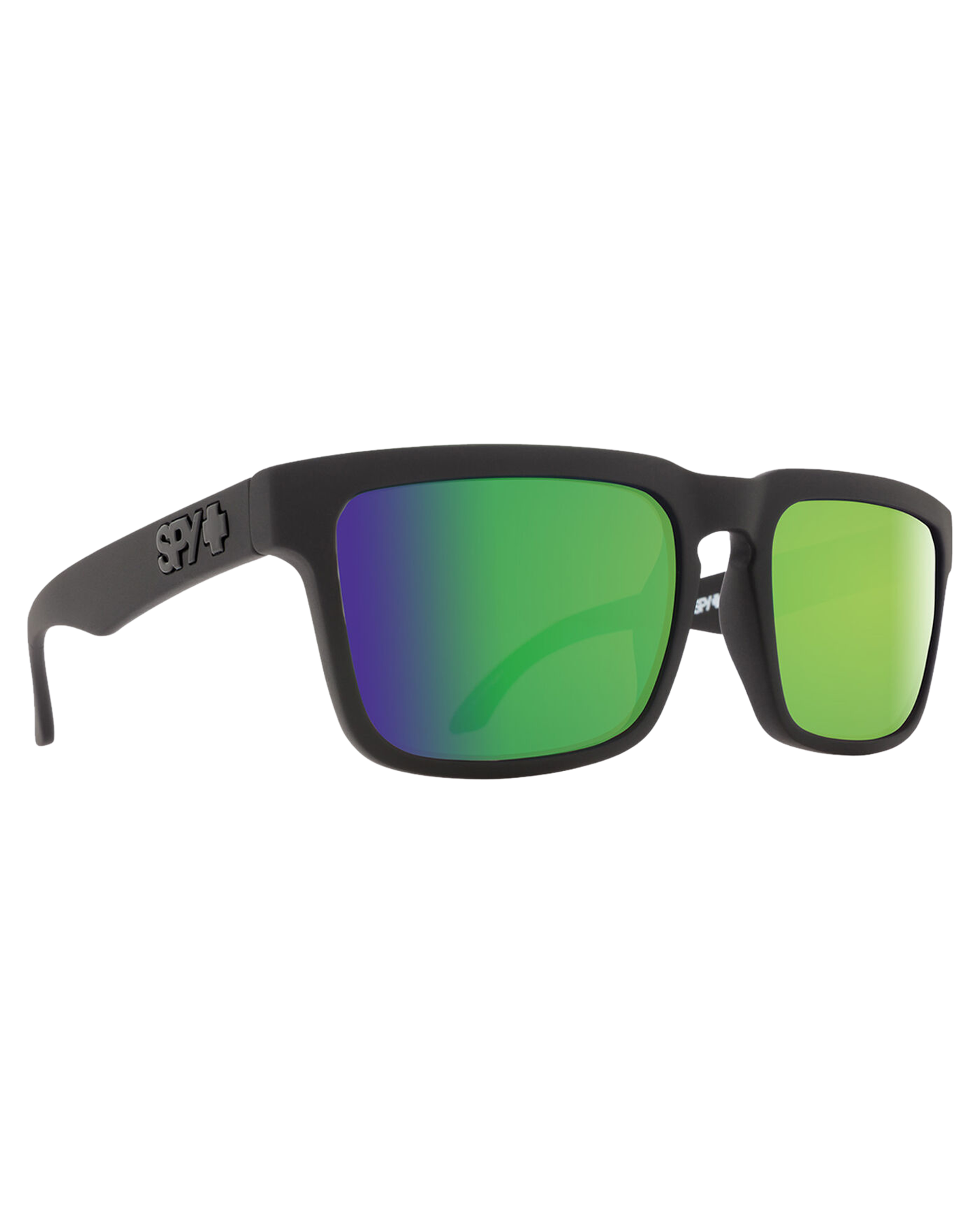 Spy Helm Matte Black - Happy Bronze Polar With Green Spectra Mirror Sunglasses - Trojan Wake Ski Snow