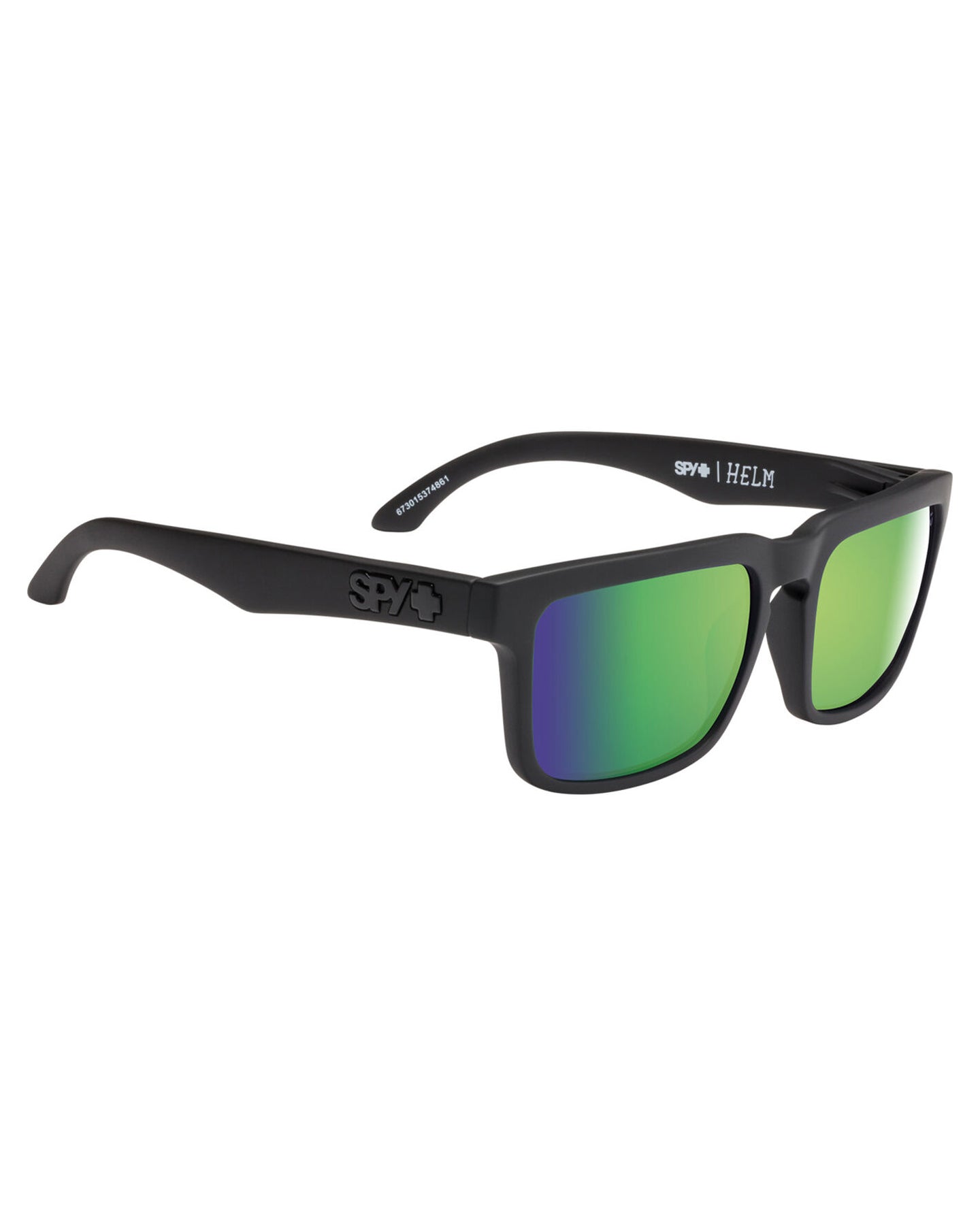 Spy Helm Matte Black - Happy Bronze Polar With Green Spectra Mirror Sunglasses - Trojan Wake Ski Snow