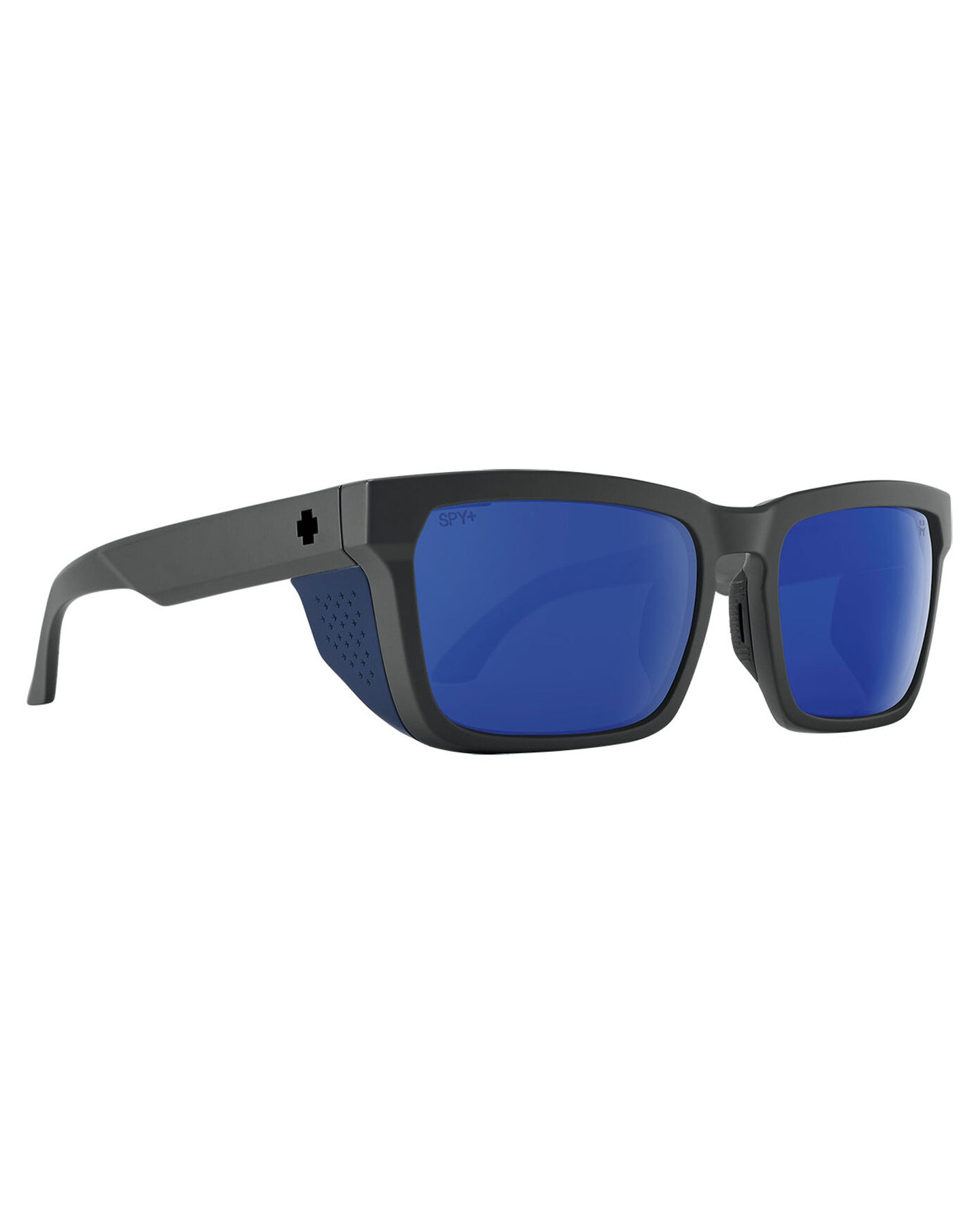 Spy Helm Tech Matte Dark Gray Happy Gray Green Polardark Blue Spectra Mirror Sunglasses - Trojan Wake Ski Snow