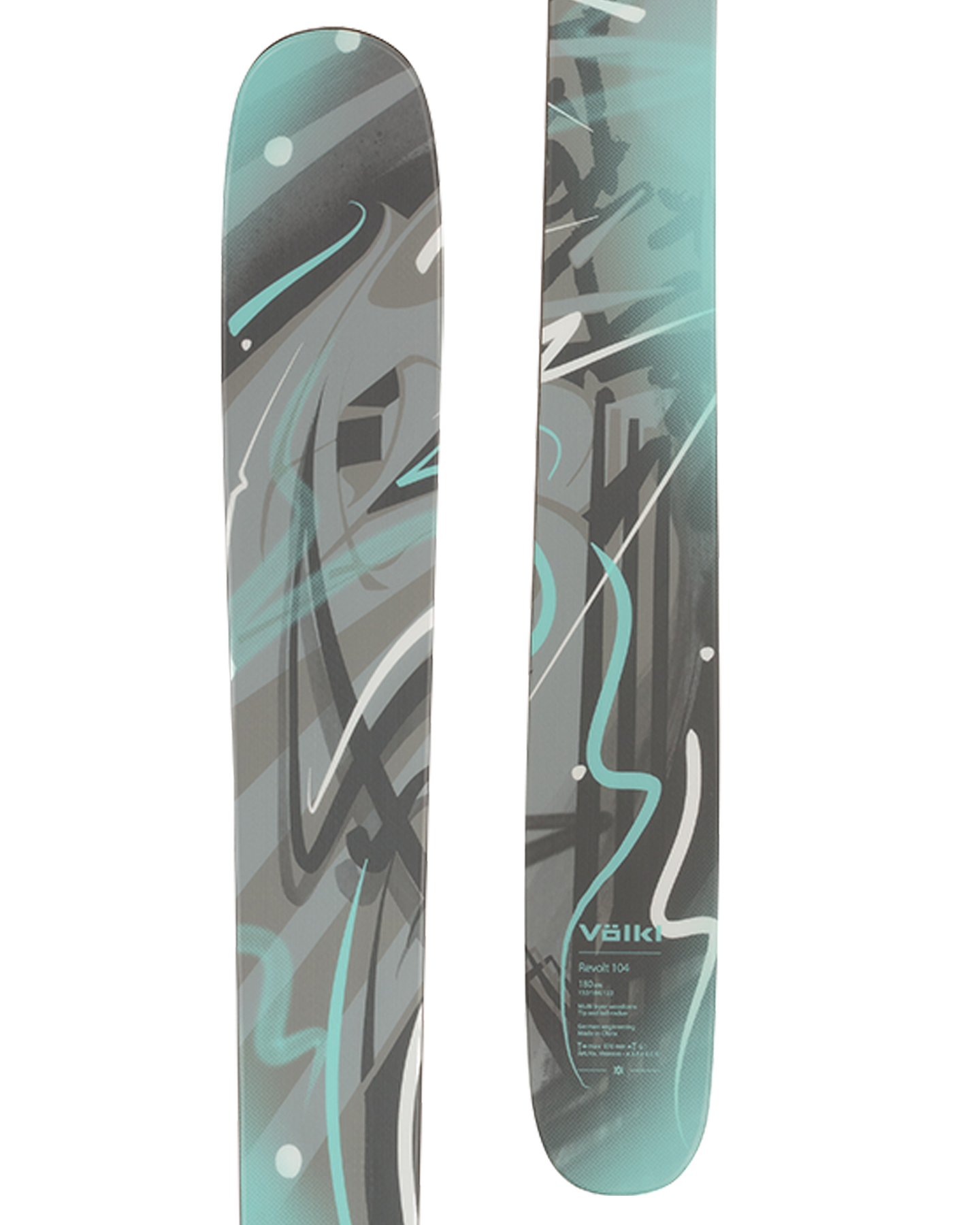 Volkl Revolt 104 Flat Snow Skis - 2025 Snow Skis - Trojan Wake Ski Snow