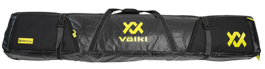 Volkl Double Wheelie 200cm Ski Bag - Black Snow Ski Bags - Trojan Wake Ski Snow