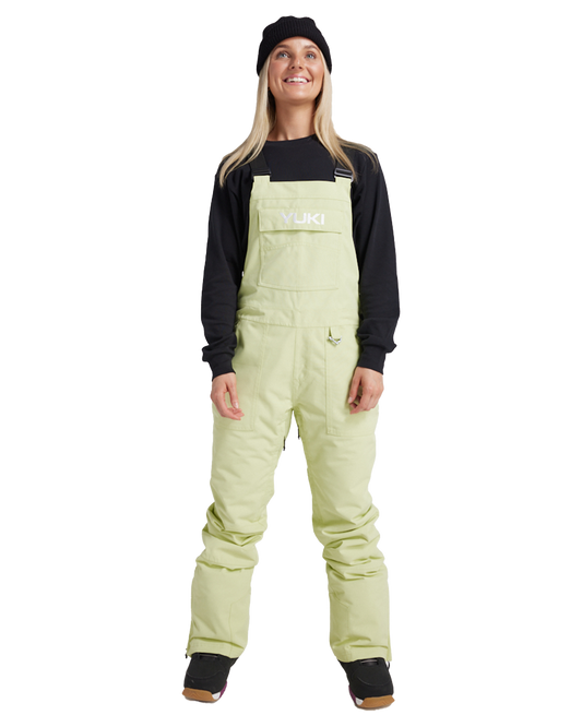 Yuki Threads Brooklyn Snow Bib - Washed Jade Snow Bibs - Trojan Wake Ski Snow