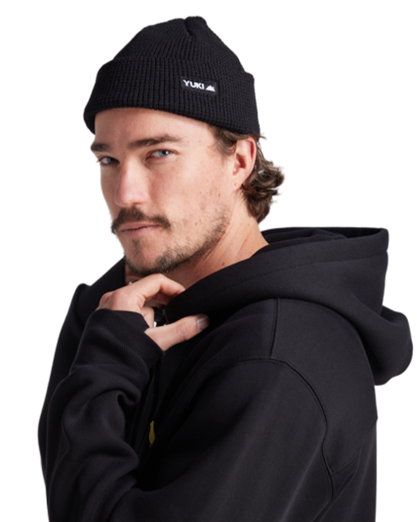 Yuki Threads Relaxed Old Mate Hoodie - Black Hoodies & Sweatshirts - Trojan Wake Ski Snow