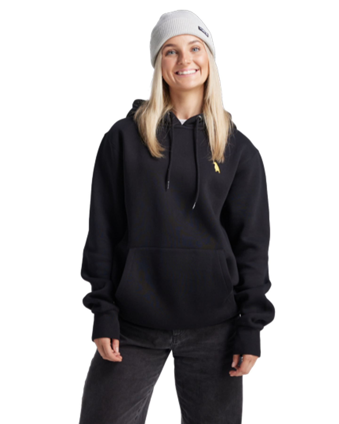 Yuki Threads Relaxed Old Mate Hoodie - Black Hoodies & Sweatshirts - Trojan Wake Ski Snow