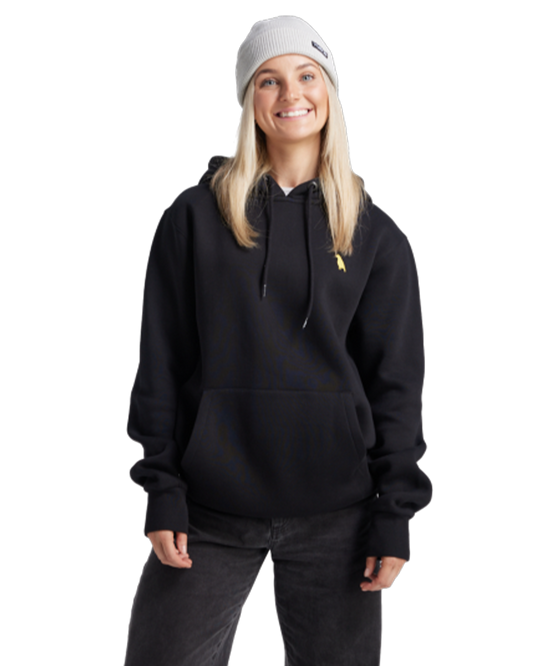 Yuki Threads Relaxed Old Mate Hoodie - Black Hoodies & Sweatshirts - Trojan Wake Ski Snow