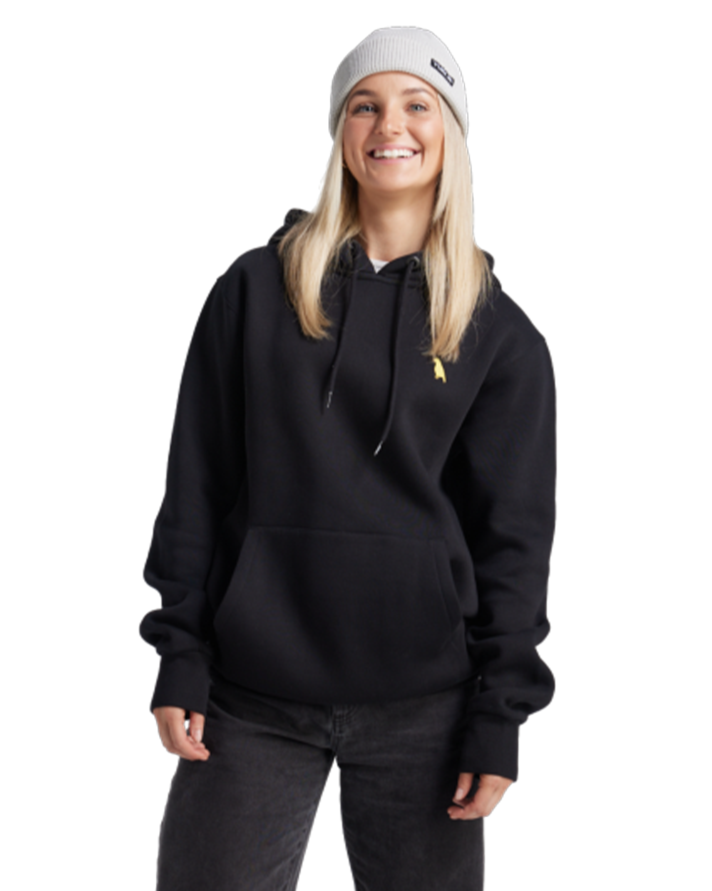 Yuki Threads Relaxed Old Mate Hoodie - Black Hoodies & Sweatshirts - Trojan Wake Ski Snow