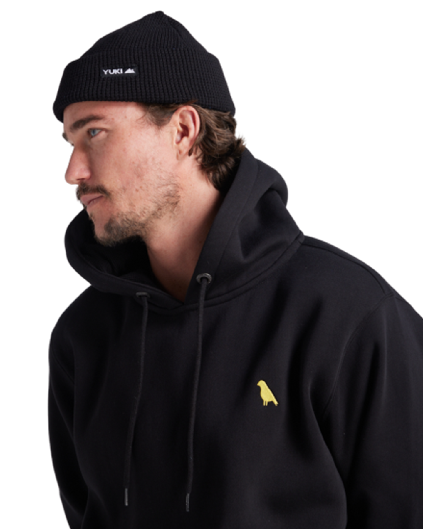 Yuki Threads Relaxed Old Mate Hoodie - Black Hoodies & Sweatshirts - Trojan Wake Ski Snow