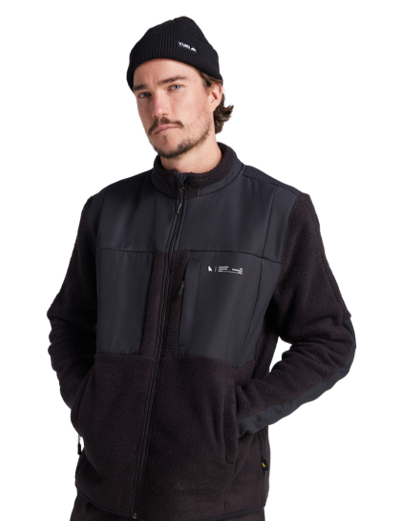 Yuki Threads Summit Sherpa Pullover - Black Hoodies & Sweatshirts - Trojan Wake Ski Snow