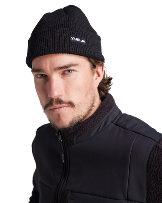 Yuki Threads Waffle Beanie - Black Beanies - Trojan Wake Ski Snow