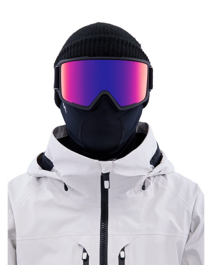 Anon M3 Snow Goggles + Bonus Lens + Mfi® Face Mask - Black/Perceive Sunny Red Lens Snow Goggles - Trojan Wake Ski Snow