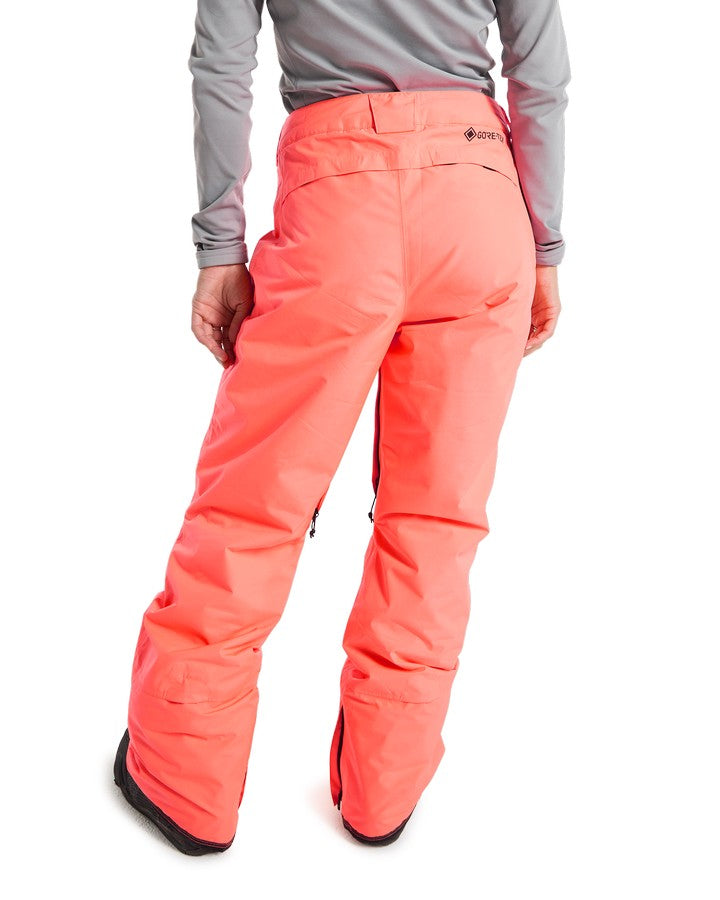 Burton Womens Powline Gore-Tex 2L Insulated Pants - Tetra Orange - 2023 Snow Pants - Trojan Wake Ski Snow