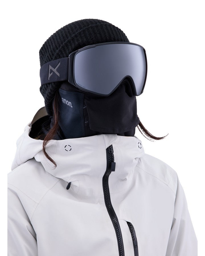 Anon M4S Toric Snow Goggles + Bonus Lens + Mfi® Face Mask - Smoke/Perceive Sunny Onyx Lens Snow Goggles - Trojan Wake Ski Snow