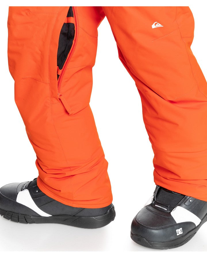 Quiksilver Estate Youth Snow Pant - Pureed Pumpkin - 2023 Snow Pants - Trojan Wake Ski Snow