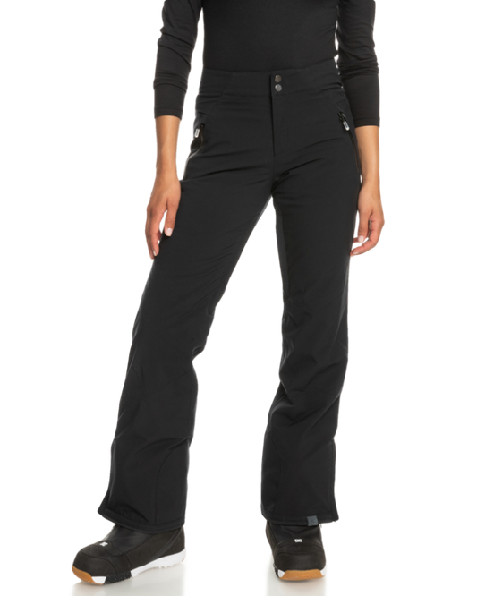 Roxy Alba High Womens Snow Pant - True Black - 2023 Snow Pants - Trojan Wake Ski Snow