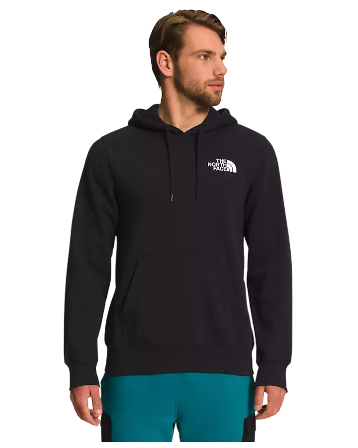 The North Face Men's Printed Box Nse Hoodie - TNF Black / TNF Black Yosemite Topo Print Hoodies & Sweatshirts - Trojan Wake Ski Snow