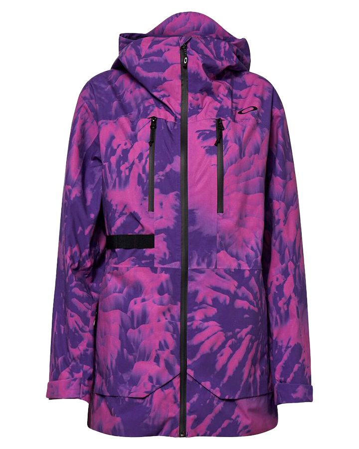 Oakley Juno Shell Snow Jacket - Purple Mountain Td Print Snow Jackets - Trojan Wake Ski Snow